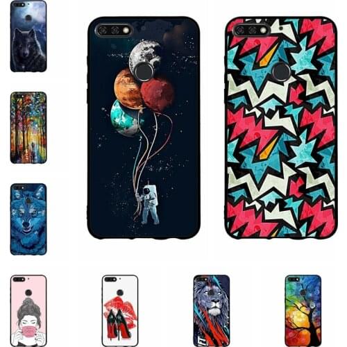 Case For Huawei P smart Case Silicon Soft TPU Back Cover for Huawei enjoy 7s Phone Case Funda Coque Capa Shell Protective Bumper