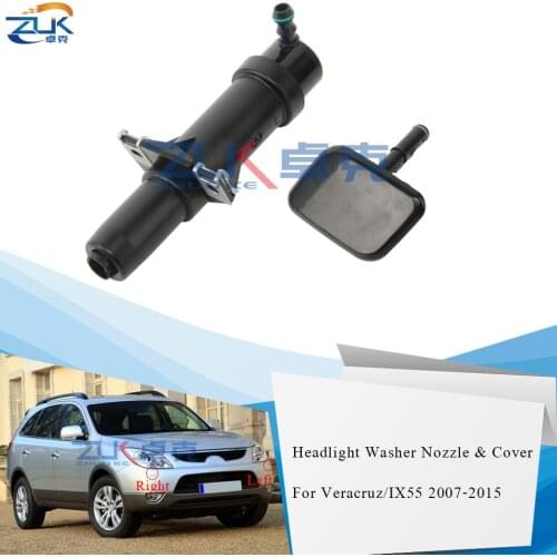 ZUK Headlight Headlamp Washer Nozzle Actuator + Cover Cap For Hyundai IX55 2007 2008 2009 2010 2011 2012 2013 2014 2015 Veracruz