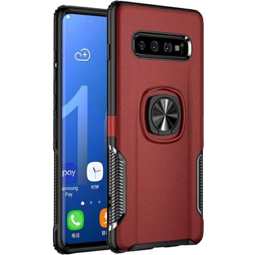 Metal Ring Case For Samsung J4 J6 J8 2018 Luxury Armor Finger Ring Holder Stand Cover For Samsung J4 J6 Plus J7 Prime 2018