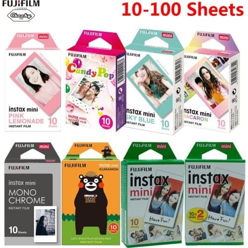 Fuji Fujifilm Instax Mini Film Optional Photo Frame 10-100 sheets Photo Paper For Instax Mini 9 Mini 8 Instant Mini 70 90 Film