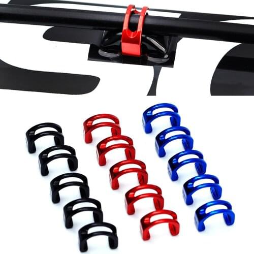 5pcs Road Bike MTB Hydraulic Shift Line Aluminum Alloy Brake/Shift Cable Organizer Fixed Tubing Clips C-Type U Shaped Snap Clamp