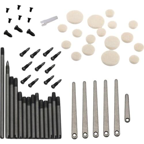 1 Set Clarinet Repair Tool Spring Leaf Screws Spindle Pad Sound Hole Mate Clarinet Part Musical Instrument Accessories DIY