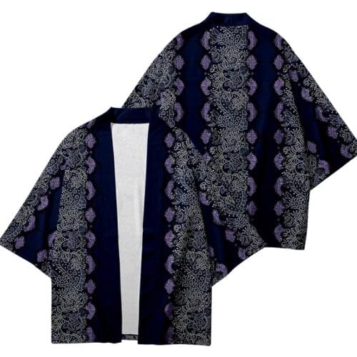 Japanese Fashion Kimono Streetwear Cardigan Robe Plus Size Retro Ethnic Pattern Summer Loose Women Men Haori Top Yukata