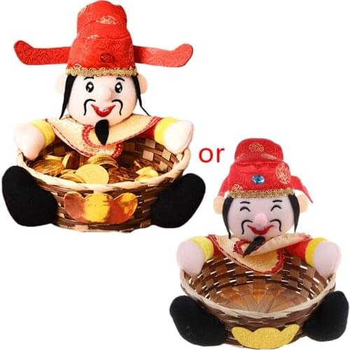 Chinese New Year Decorations God Of Wealth Fruit Basket Storage Fruit Vegetable