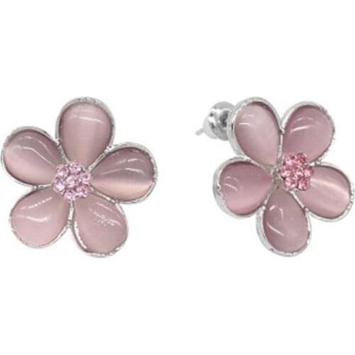 Trendy Simple And Generous Harry p Fresh Flowers Crystal Earrings Fashion Jewelry Earrings For Women Gift