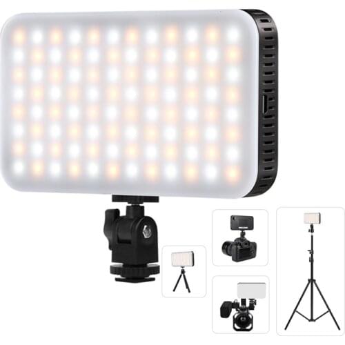 On-Camera Video LED Light, Portable Ultra High Power Live Streaming Vlogging Panel Light for Canon/Nikon/Sony DSLR Camcorder