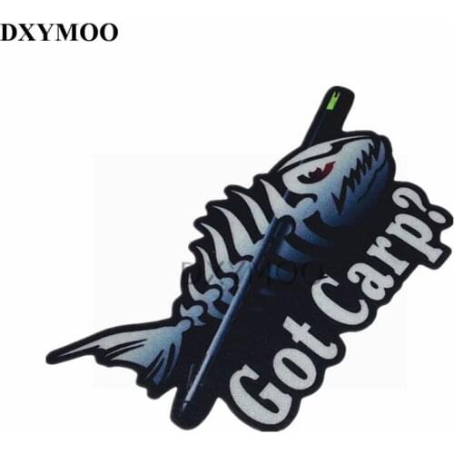 Wholesale 5pcs COOL Got Carp? Personality Outdoor Fishing Car Sticker Fishing Hobby Motorcycle Decals Fish