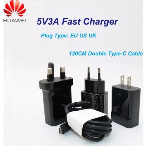 Original Huawei Fast Charger 5V3A Adapter Double USB 3A Type C cable PD Quick Charging for Google Nexus 6P 5X Pixel XL Pixel 2XL