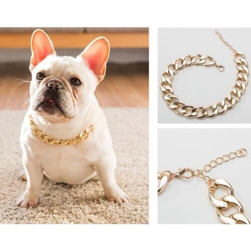 Pet Necklace Jewelry Teddy Pug Law Fighting Dog Bully Chain Dog Collar Pet Jewelry Decoration Pet Accessories