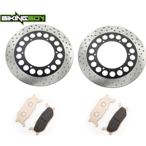 BIKINGBOY Front Brake Discs Disks Rotor Pads XVZ 1300 Royal Star Venture S 08-13 Midnight Venture 02-05 Tour Deluxe 05-07 XV1600