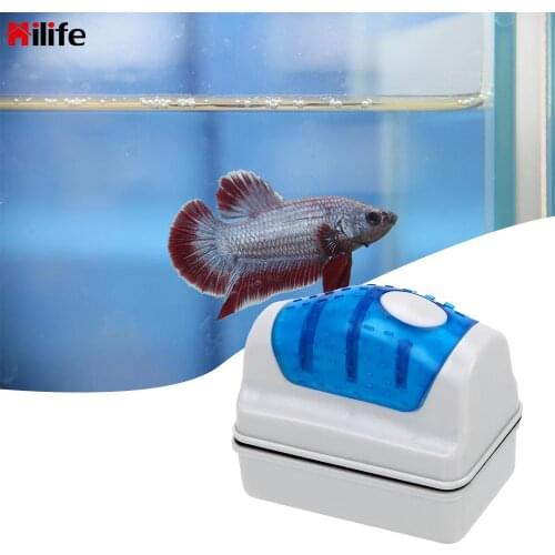 Floating Clean Glass Window Aquarium Fish Tank Brushes Algae Scraper Cleaner Brush Magnetic Brush Moss Remover Plastic Sponge