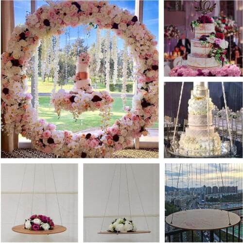 18 inch Acrylic Cake Stand Flower Bouquet Display Multi-cake Hanging Rack Wedding Birthday Party Dessert Food Table Decoration