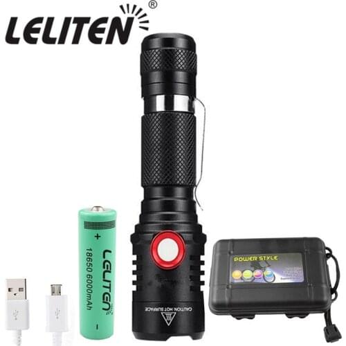 USB Rechargeable XM-L2 LED Portable mini flashlight bicycle Torch light lamp lighting lantern Use 18650 Battery flashlight torch