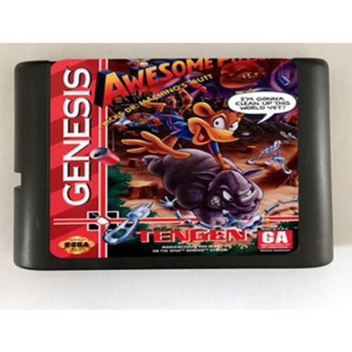 Awesome Possum Game Cartridge Newest 16 bit Game Card For Sega Mega Drive / Genesis System