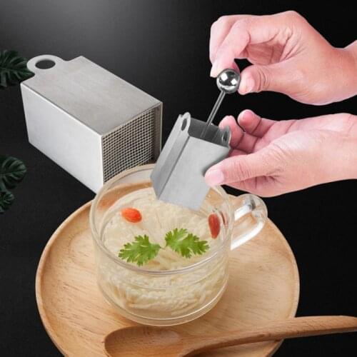 Stainless Steel Tofu Press Slicer Tofu Shredder Cutter Handy Square Grids Shaped Manual Shredder Chrysanthemum Knife Mould