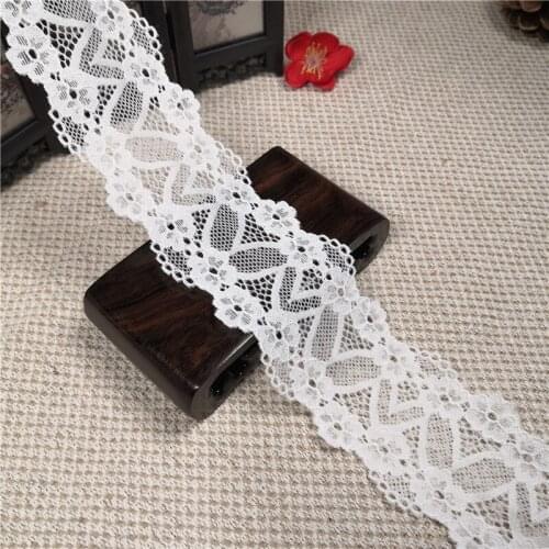 R2065 5.5cmSmall flower lace accessories clothing decorative lace diy craft white lace fabric material