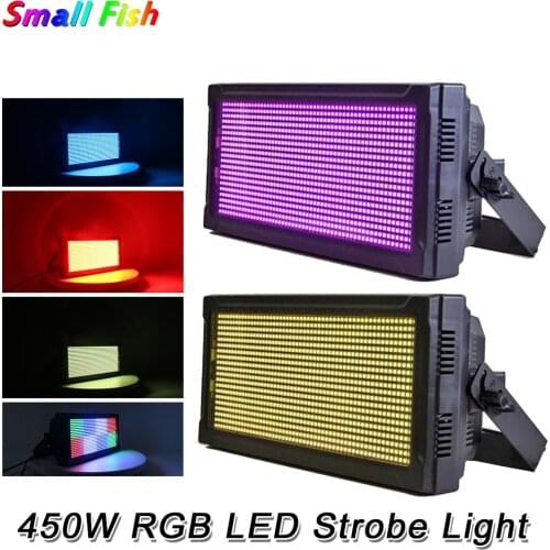 4Pcs/Lot High power Strobe Light 450W LED RGB 3IN1 SMD 1120 LED Stage Party DJ Disco Strobe Effect Lighting DMX 512 Control