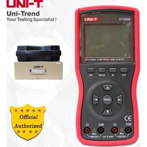 UNI-T UT265B Intelligent 2/3 Phase Clamp Voltammeter; double-clamp phase volt-ampere meter, RS232 data transmission/data storage