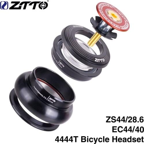 ZTTO new Bicycle Headset 4444T MTB 44mm ZS44 EC44 CNC 1 1/8"-1 1/2" Straight Tube Frame to Tapered Tube Fork 1.5 Adapter Headset