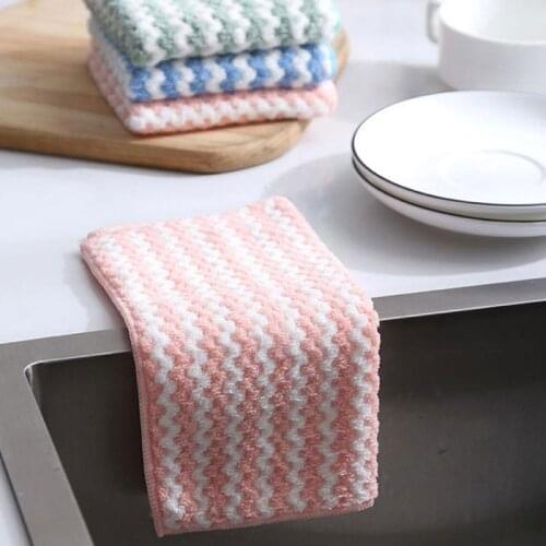 1pc Absorbent kitchen towel Microfiber for Dish Cloth High-efficiency Tableware Household Cleaning Towel Kitchen Tools Gadgets