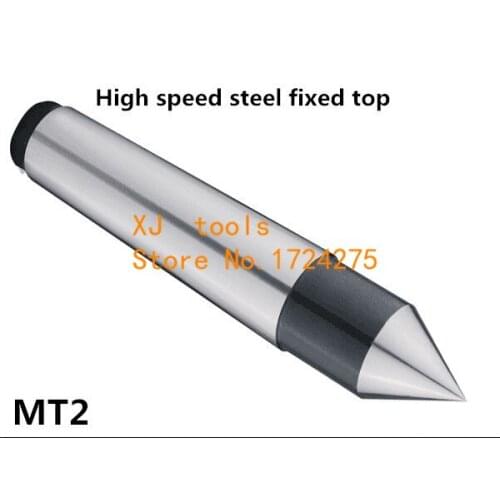 1 PCS Lathes Tailstock Machine Tool MT2 Morse Taper HSS Solid Dead Center Drilling Lathe machine Support the Tailstock End
