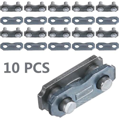 10Pcs Stainless Steel Chainsaw Chain Joiner Link Chain Joint For Joinning 325 058 Chains for Chainsaw Parts