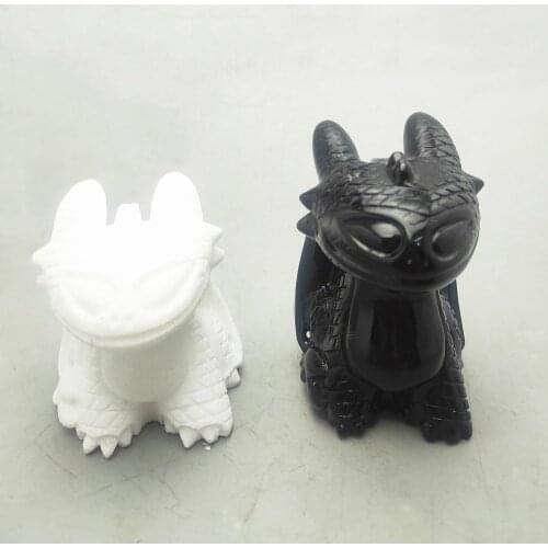 2.5 inches natural obsidian crystal toothless white jasper quartz Toothless Healing