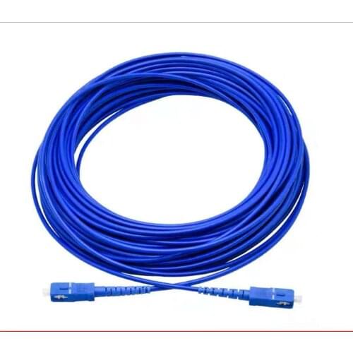 20PCS Jumper Armored Fiber Patch Cord Simplex Fber SM SC -SC UPC Armored FTTH Jumper 1core Optical Fibre Singlemode cable