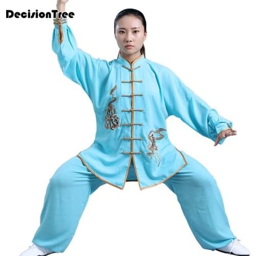 2021 martial arts set man women long sleeve wushu uniform suit kungfu wing chun set tai clothes wing chun suit yoga set