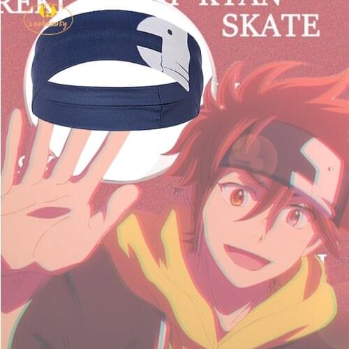 Anime SK8 the Infinity Reki Kyan Cosplay Accessories Headband Props Dark Blue Headwear SK Eight Cosplay Props Sport Headband