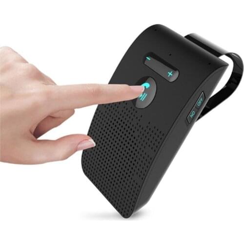 Wireless Car V5.0 Bluetooth Handsfree Car Kit Wireless Bluetooth Speaker Phone Sun Visor Clip Speakerphone