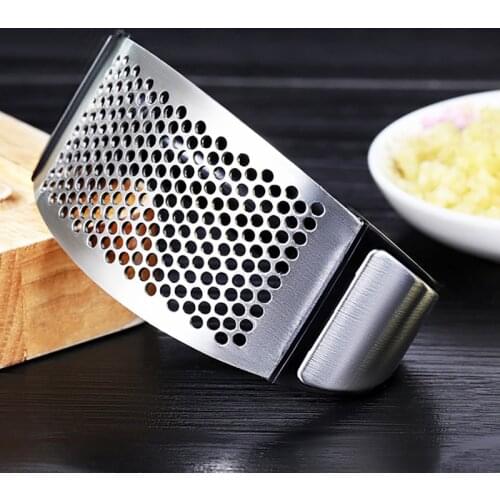 Garlic Press Peeler Stainless Steel Garlic Crusher Cutter Silicone Garlic Peeler Easy Roller Peeling Tube Kitchen Garlic Tools