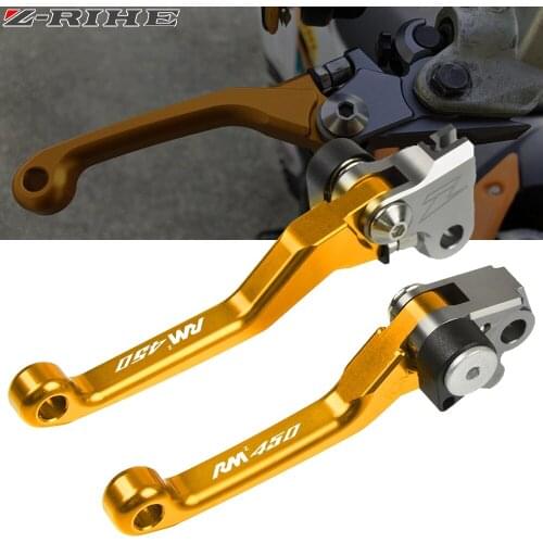 For Suzuki RMZ 450 RMZ450 2005-2018 2007 2008 2009 CNC Pivot Brake Clutch Levers Dirt Bike Motocross Motorcycle Lever RMZ 450