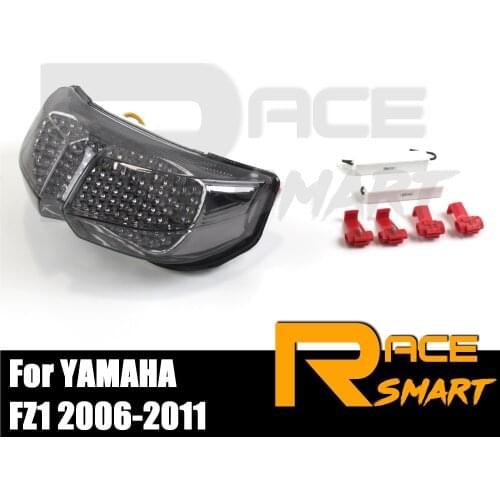 For YAMAHA FZ1 2006-2011 1 Set Motorcycle LED Turn Signals Brake Tail Light Taillight 2007 2008 2009 2010 FZ 1 FZ-1 Clear Smoke