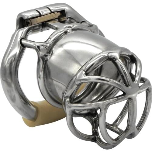 Ergonomic Stainless Steel Stealth Lock Male Chastity Device,Cock Cage,Penis Lock,Cock Ring,Chastity Belt S063