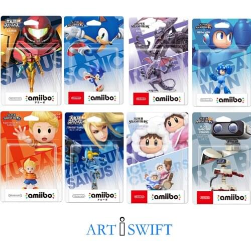 Brand New Nintendo Amiibo Figure Samus Richter Simon Rockman Mega man Super Smash Series