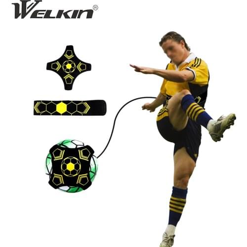 Soccer Trainer Football Kick Throw Solo Practice Training Aid Control Skills Adjustable Equipment Ball Bags Boyfriend Baby Gift