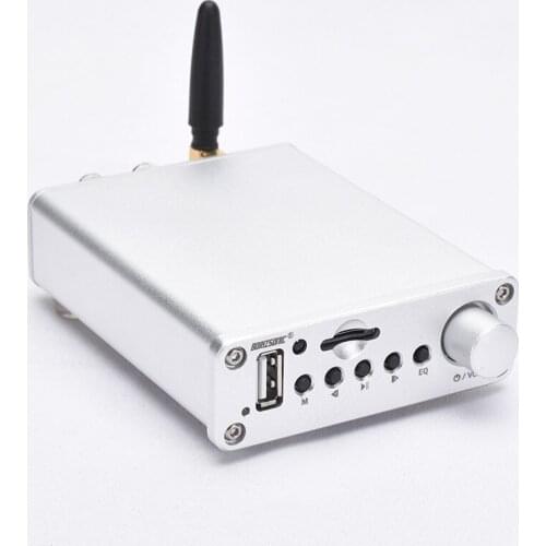 HIFI Fever Level 2.0 Channel Small Power Amplifier TPA3116 High Fidelity Bluetooth 5.0 Playback U Disk TF 50W *2 Home Audio Fun