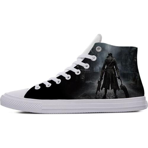 Game Bloodborne Cthulhu Hot Cool Fashion Casual Cloth Shoes High Top Breathable Lightweight Sneakers 3D Print For Men Women