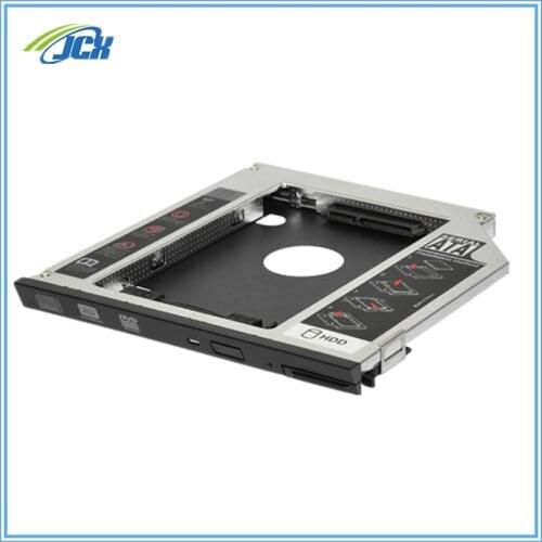 JCX NEW 9.5mm SATA 2nd SSD HDD Caddy for Dell Latitude E6400 E6500 E6410 Hard Disk Drive Caddy With Ejector