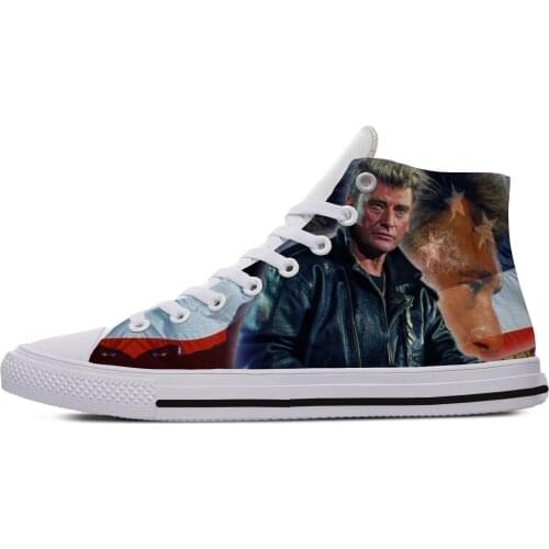 Hot Cool Fashion Woman Man Shoes Lightweight Sneakers Breathable Classic Canvas Shoes High Quality Johnny Hallyday French Elvis