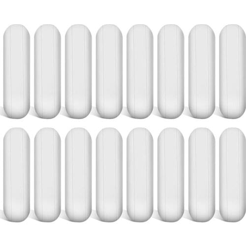 5Pcs 8mm/0.3inch PTFE Magnetic Stirrer Mixer Stir Bar, White Color, Stir Rod Magnetic, Laboratory Bar, Stir Plate Magnet