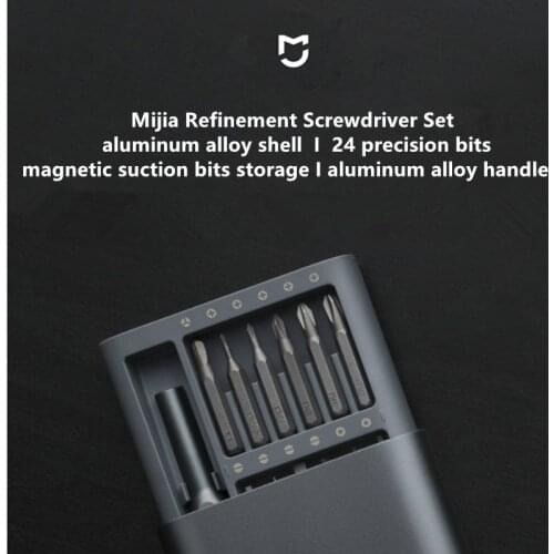 Xiaomi Mijia Smart Home Wiha 24 in 1 Screwdriver Kit Daily Use Magnetic Bits Repair Tools Alluminum Box Mijia Screw Driver Set