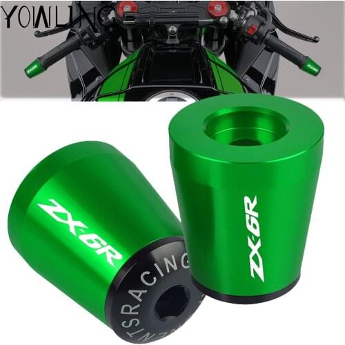 FOR KAWASAKI ZX-6R ZX6R Performance 2019 2020 2021 Motorcycle Handlebar Grips End Handle Bar Cap End Plug Cover ZX-6R NINJA-636