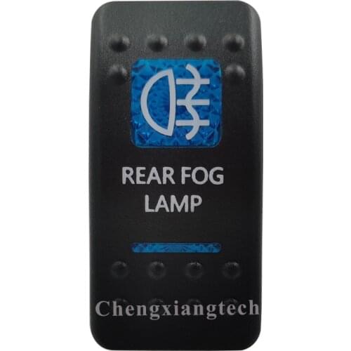 Printed Blue Rocker Switch Cap Rear Fog Lamp for Carling Arb Car Boat Rocker Switch 12v 24v, Cover Only !!! No Switch Base
