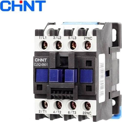 Original CHINT CJX2-0901 1NC AC Contactor 9A Coil Voltage 380V 220V 110V 36V 24V LC1-D AC Contactor