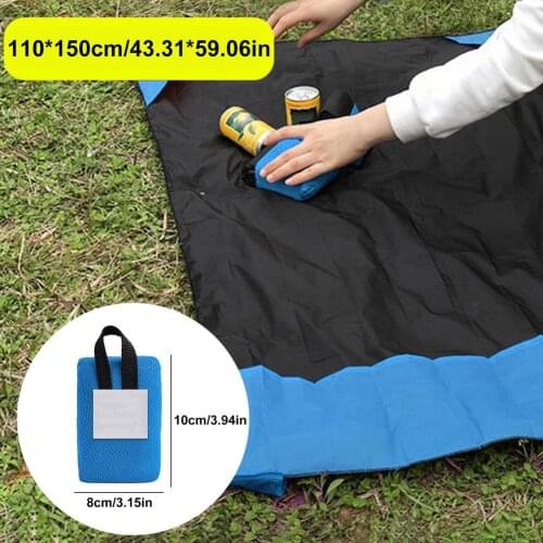 Portable Pocket Picnic Blanket Waterproof Beach Mat Sandproof Beach Mat Beach Sheet Waterproof Sand Mat For Outdoor
