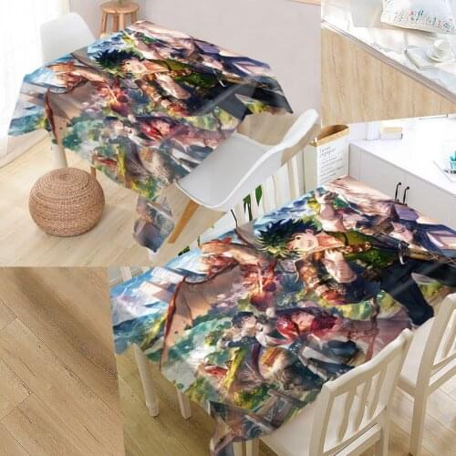 Shunqian BOKU No Hero Academy Tablecloth Square /Rectangular Tablecloth For Wedding Table Cloth Cover TV Covers Tea Tablecloth