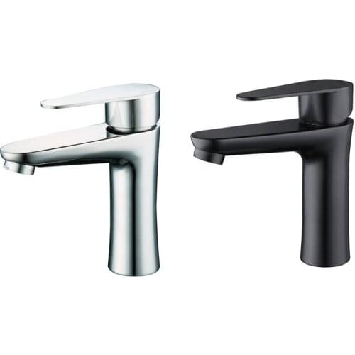 Modern Stainless Steel Bathroom Basin Faucet Sink Mixer Tap Single Handle Hot and Cold Water Mixer Tap Crane Wash Basin Faucet