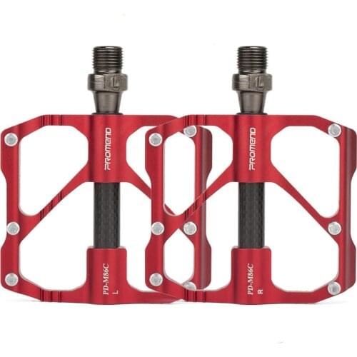 Mountain Bike Pedal Aluminum Alloy Bearing Pedal Bicycle Palin Pedal Carbon Fiber Road Bike Pedal Accessories